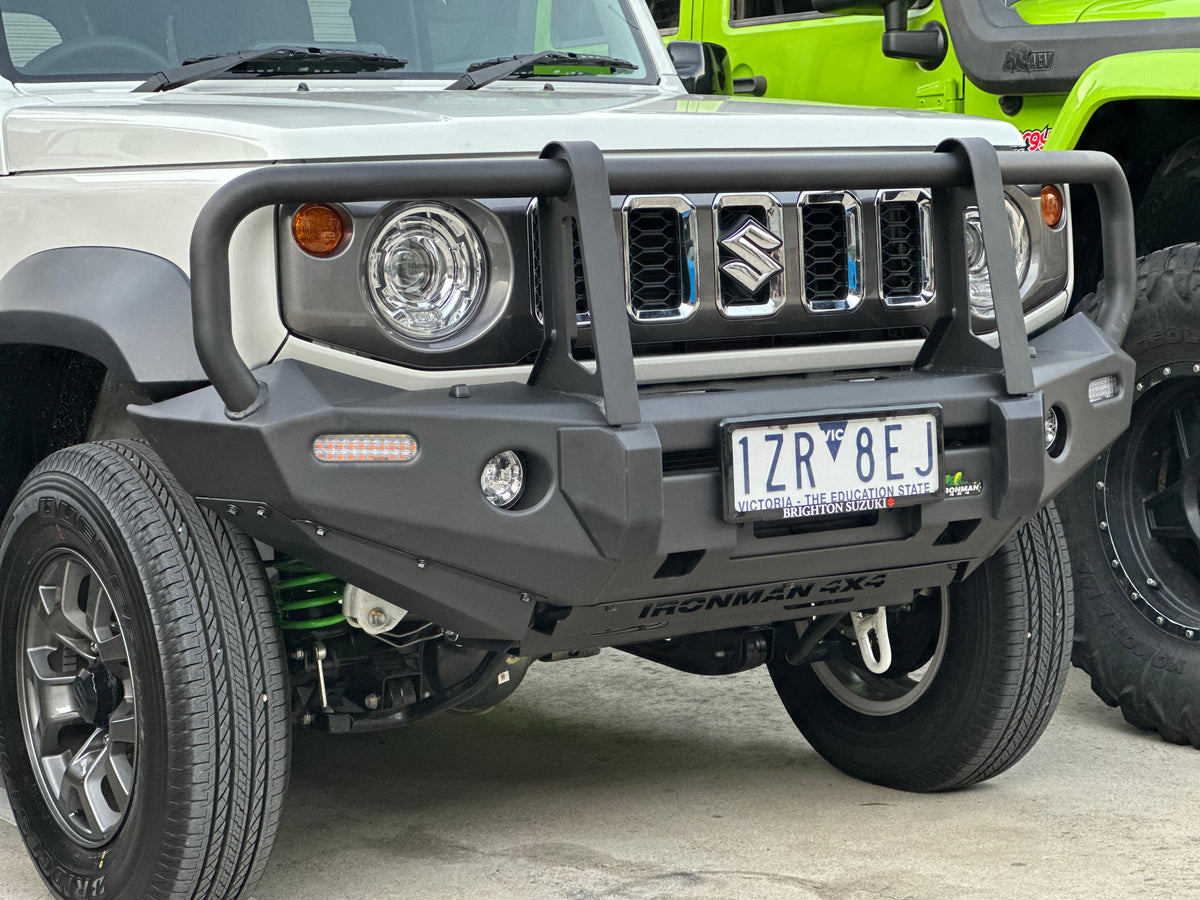 IRONMAN 4X4 - COMMERCIAL DELUXE BULL BAR TO SUIT SUZUKI JIMNY GJ 2018+ 3 and 5 door BBCD070