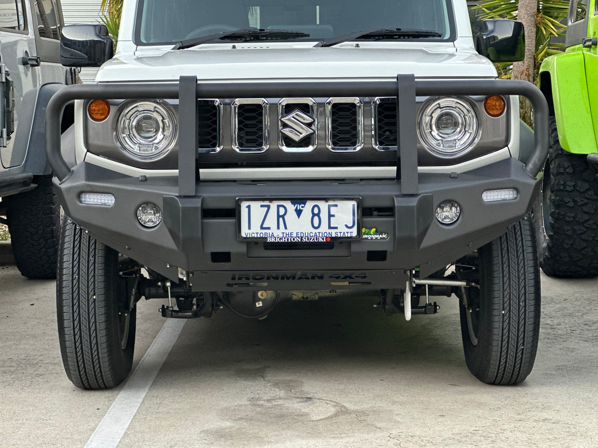 IRONMAN 4X4 - COMMERCIAL DELUXE BULL BAR TO SUIT SUZUKI JIMNY GJ 2018+ 3 and 5 door BBCD070