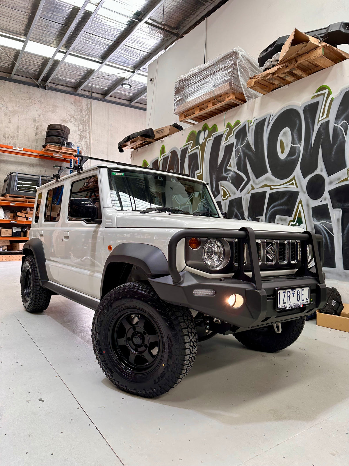 IRONMAN 4X4 - COMMERCIAL DELUXE BULL BAR TO SUIT SUZUKI JIMNY GJ 2018+ 3 and 5 door BBCD070