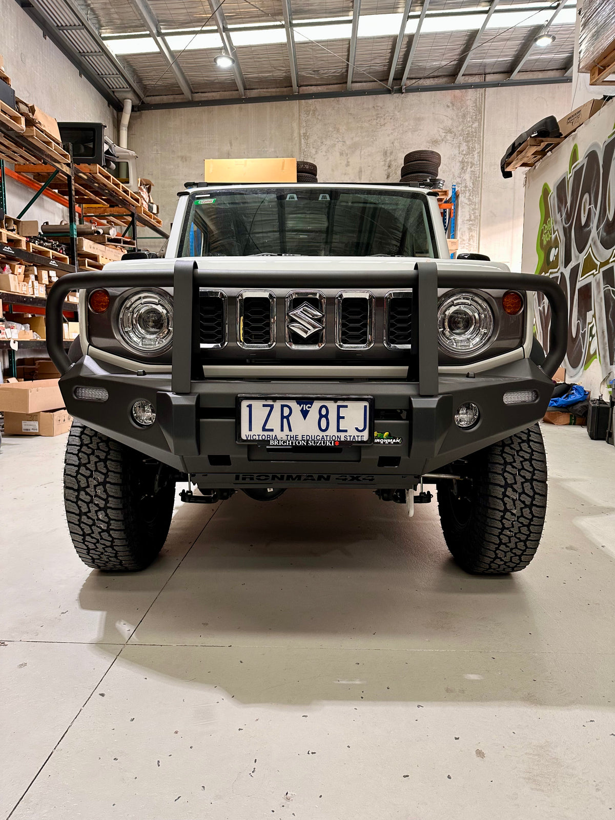 IRONMAN 4X4 - COMMERCIAL DELUXE BULL BAR TO SUIT SUZUKI JIMNY GJ 2018+ 3 and 5 door BBCD070