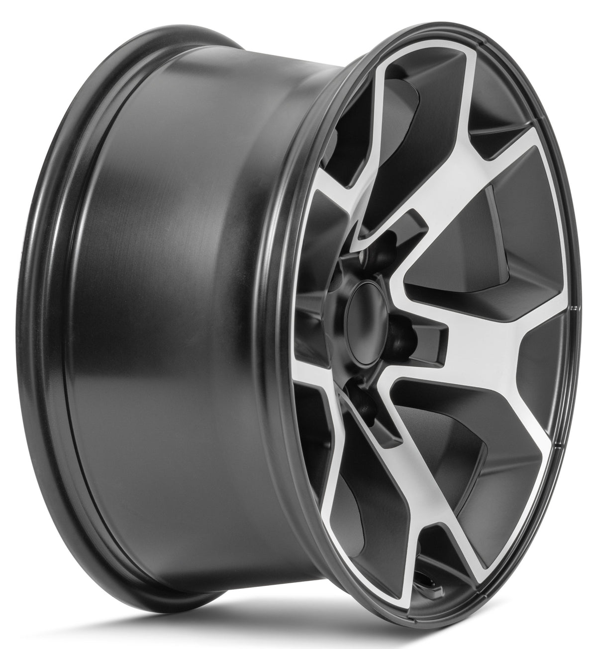 QUADRATEC - Morphic Wheel in 17x8.5 with 5.2in Backspace Black with Machined Face for 07-23 Jeep Wrangler JL, JK & Gladiator JT