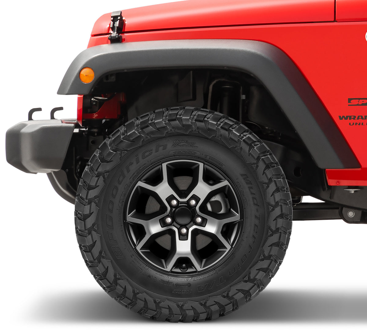 QUADRATEC - Morphic Wheel in 17x8.5 with 5.2in Backspace Black with Machined Face for 07-23 Jeep Wrangler JL, JK & Gladiator JT