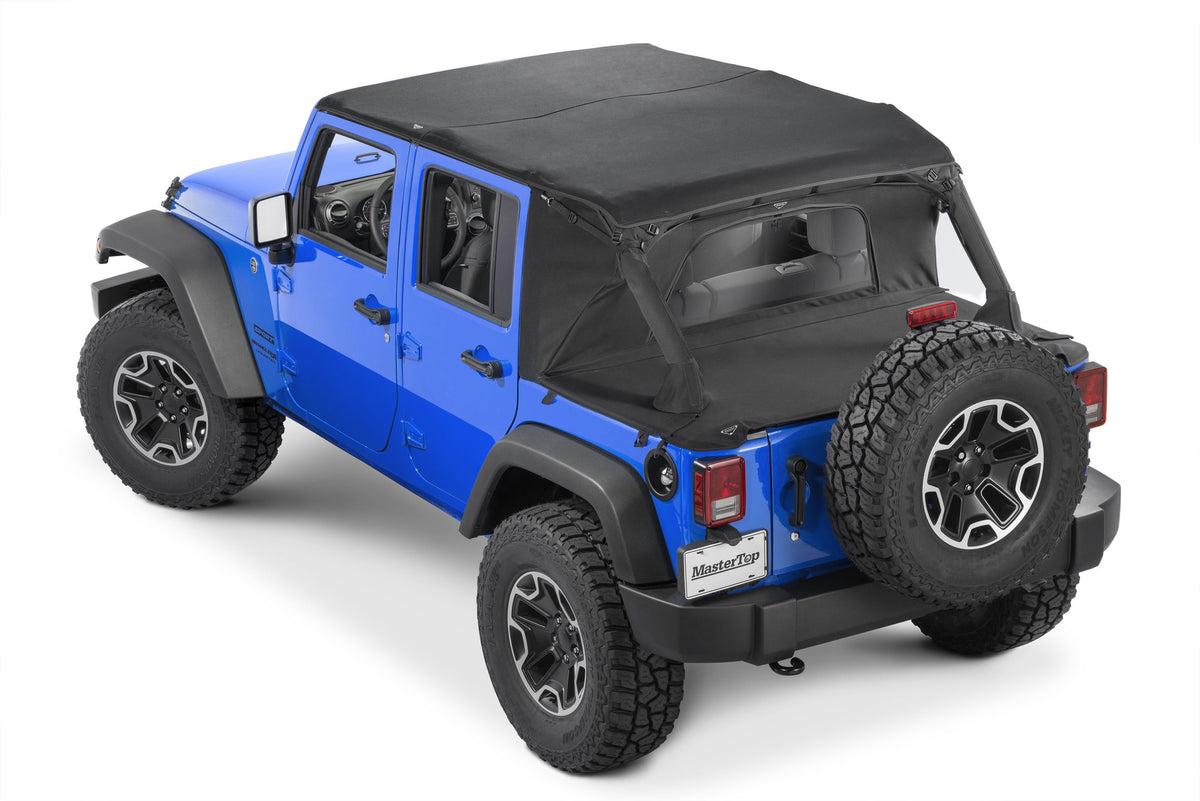 MasterTop Ultimate Summer Combo Tops in MasterTwill® Fabric for JKU 07-10 model years with Factory Softop Hardware