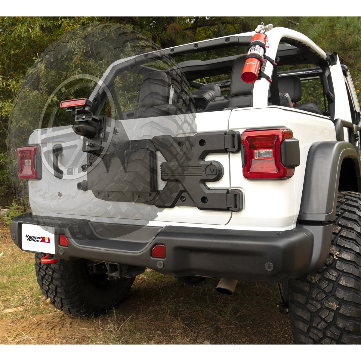 Rugged Ridge 11546.55 Spartacus HD Tire Carrier Kit for 18+ Jeep Wrangler JL