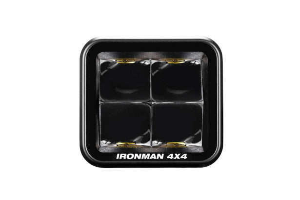 Ironman 4x4 - 20W Bright Cube SPOT Beam LED Cube Light - 70 x 64mm (Pair) - CLEAR