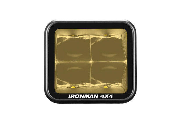 Ironman 4x4 - 40W Bright Cube SPOT Beam LED Cube Light - 81 x 75mm (Pair) - AMBER