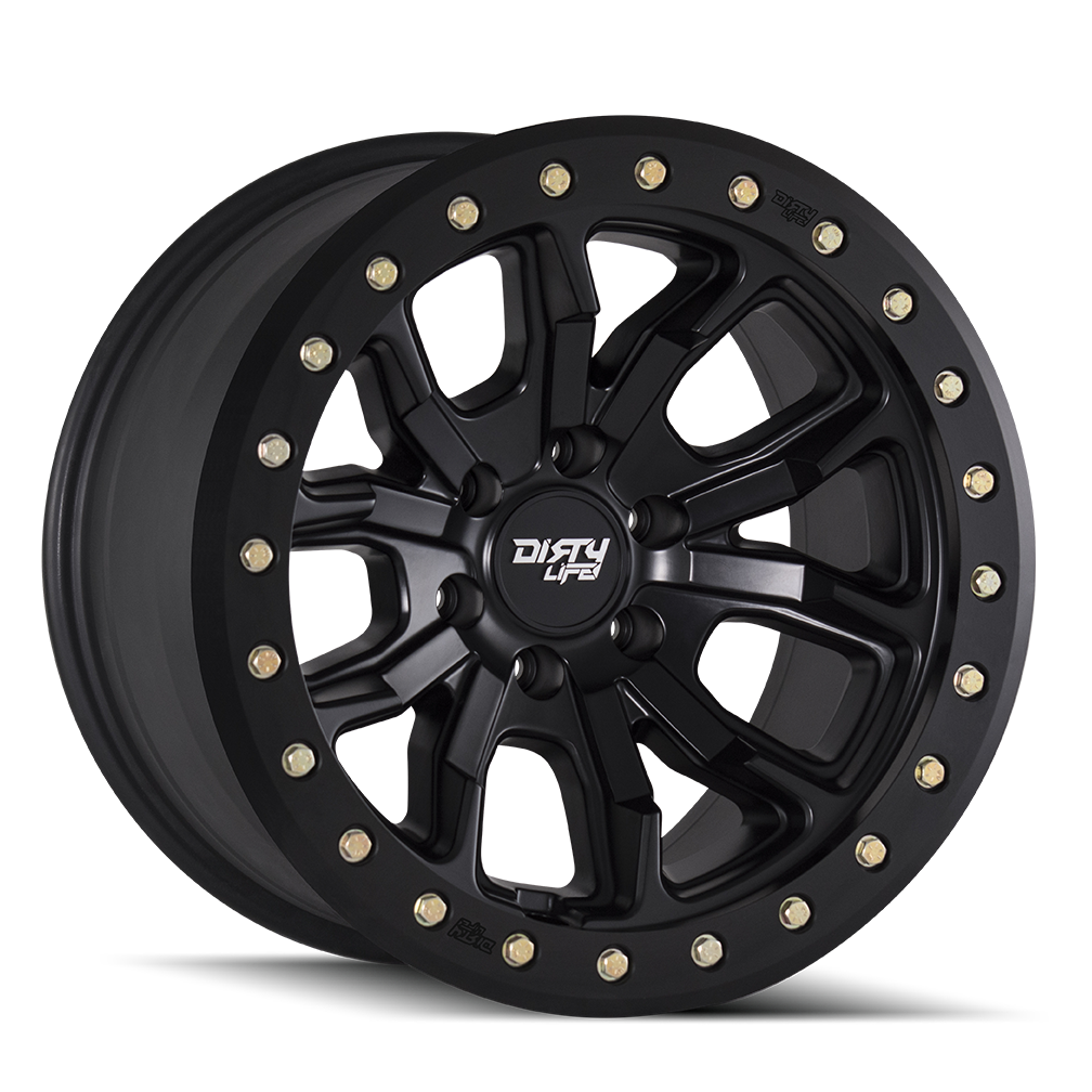 Dirty Life DT-1 9303, 17x9 Wheel with 5x5 Bolt Pattern - Matte