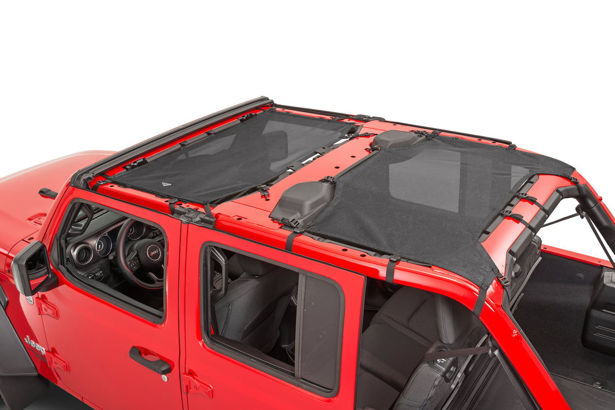 MasterTop ShadeMaker Freedom Mesh Bimini Top Plus for Jeep Wrangler JL Unlimited