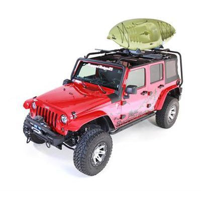 Rugged Ridge Sherpa Roof Rack System JK Unlimited Double Black
