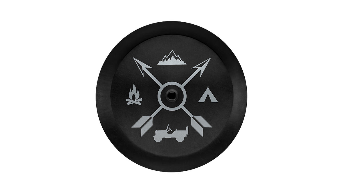 32-inch Spare Tyre Cover - Camping Theme