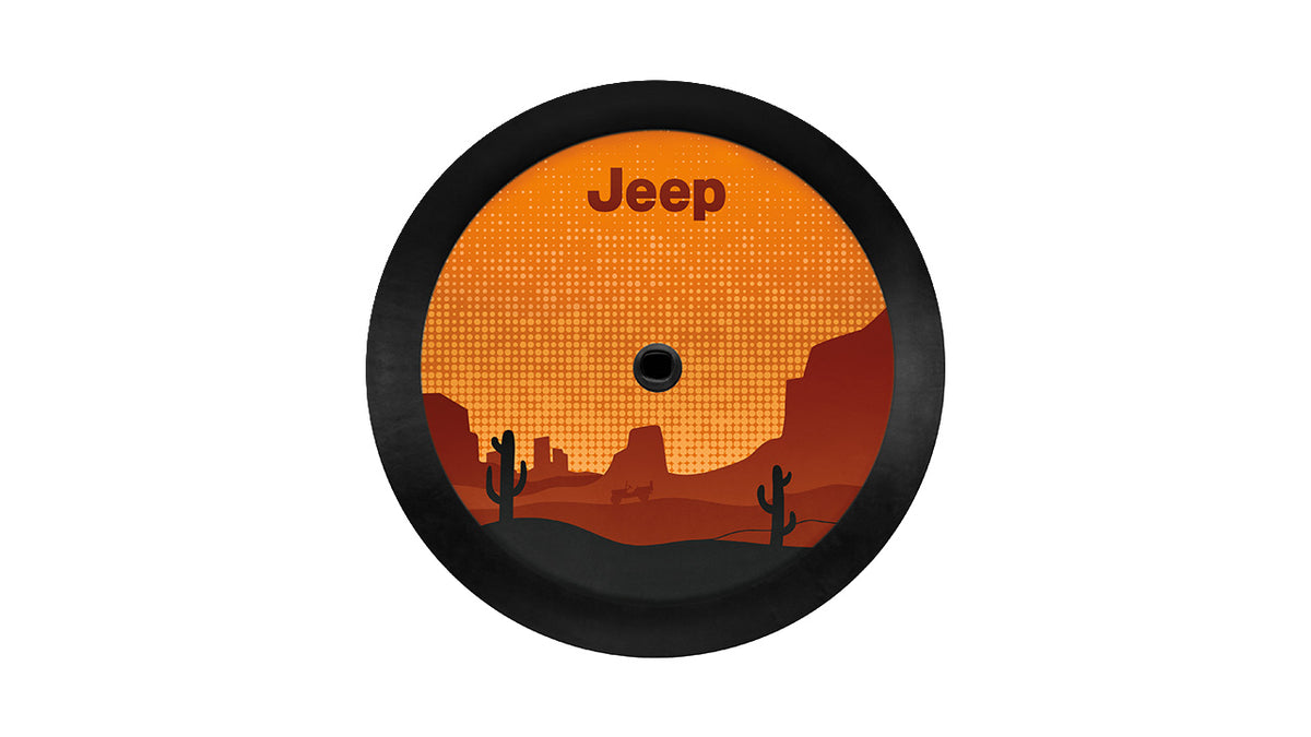 32-inch Spare Tyre Cover - Desert Theme