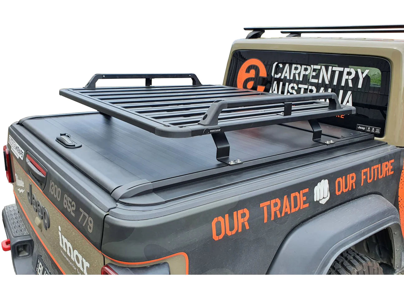 BODYLINE - JT GLADIATOR DUAL CAB 2019-2022 MANUAL ROLLER SHUTTER COVER tonneau hard lid