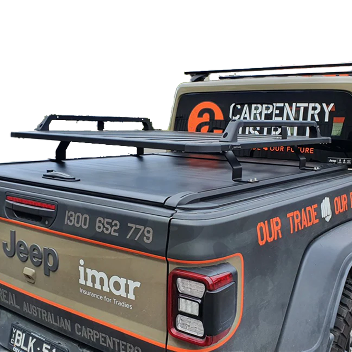 BODYLINE - JT GLADIATOR DUAL CAB 2019-2022 MANUAL ROLLER SHUTTER COVER tonneau hard lid