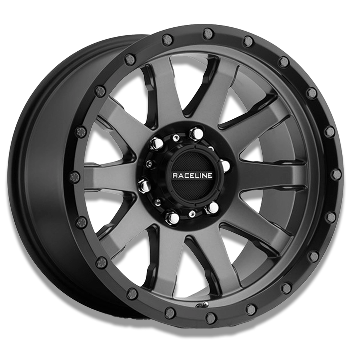RACELINE - CLUTCH GUNMETAL WHEEL 17x8.5 Suit JK/JL Wrangler and JT Gladiator