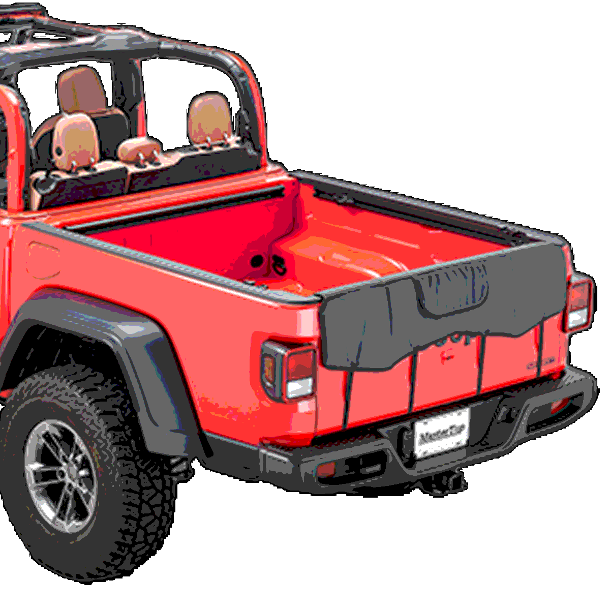 Quadratec - MasterTop Tailgate Bike Pad for JT Gladiator
