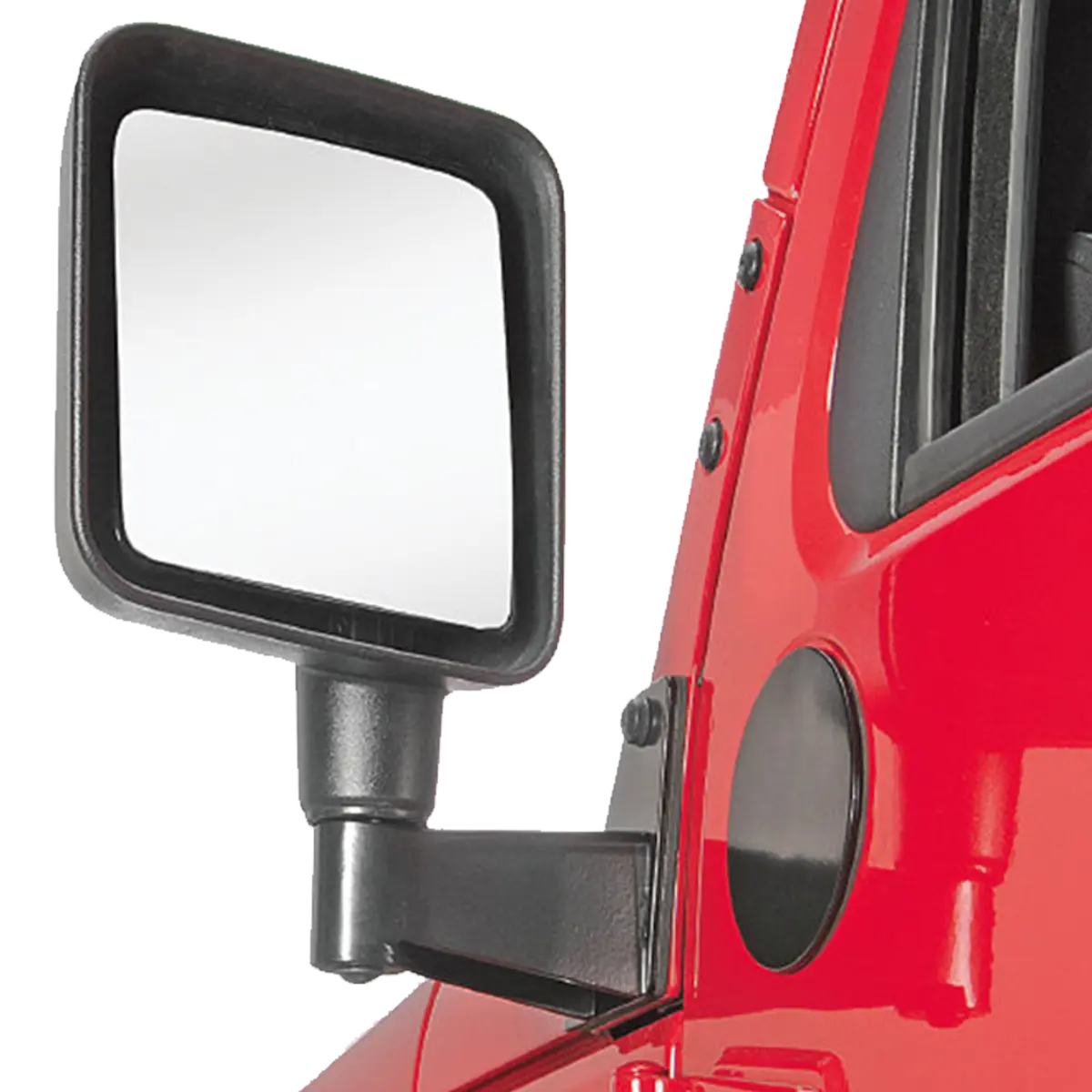 Mirror Relocation Bracket in Black for 07-18 Jeep Wrangler JK