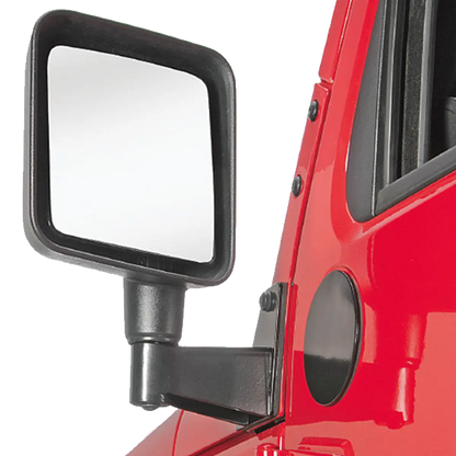 Mirror Relocation Bracket in Black for 07-18 Jeep Wrangler JK