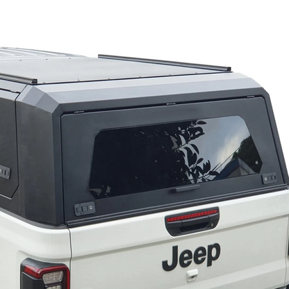 Bodyline - Jeep Gladiator DC 2020+ BLACK TITAN HYBRID CANOPY - Stainless Steel Alloy Modular