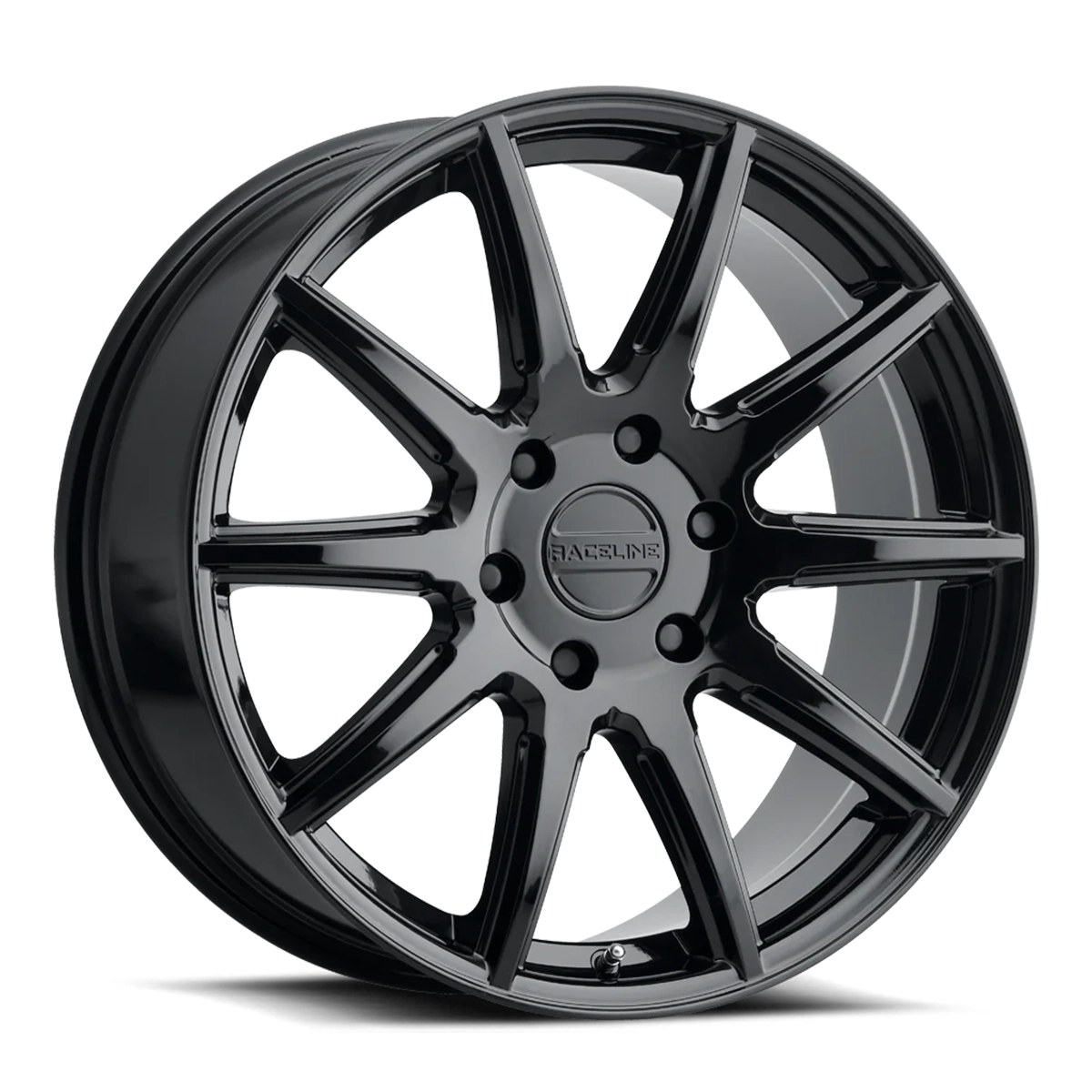 Raceline - 159B Spike 18x8 35P 5x127 CB78.1 Gloss Black