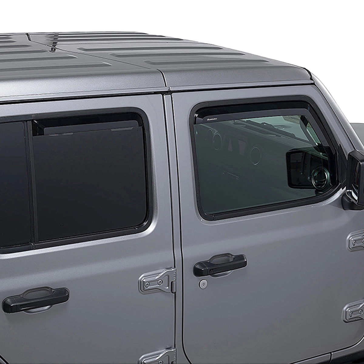 Quadratec Tinted Window Visors Set of 4 (Front & Rear) for 20-23 JL & JT