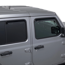 Quadratec Tinted Window Visors Set of 4 (Front & Rear) for 20-23 JL & JT