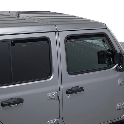 Quadratec Tinted Window Visors Set of 4 (Front & Rear) for 20-23 JL & JT