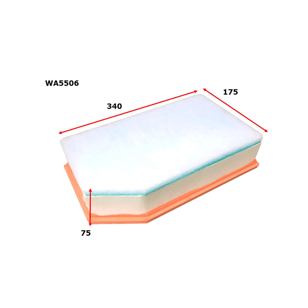 WESFIL - WA 5506 Air Filter for JL Jeep Wrangler CRD / Diesel 2018+