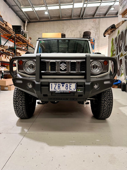 IRONMAN 4X4 - COMMERCIAL DELUXE BULL BAR TO SUIT SUZUKI JIMNY GJ 2018+ 3 and 5 door BBCD070