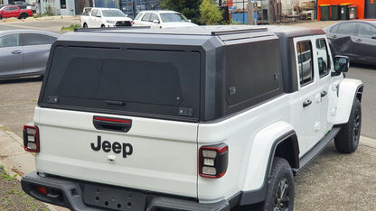Bodyline - Jeep Gladiator DC 2020+ BLACK TITAN HYBRID CANOPY - Stainless Steel Alloy Modular