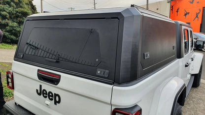 Bodyline - Jeep Gladiator DC 2020+ BLACK TITAN HYBRID CANOPY - Stainless Steel Alloy Modular