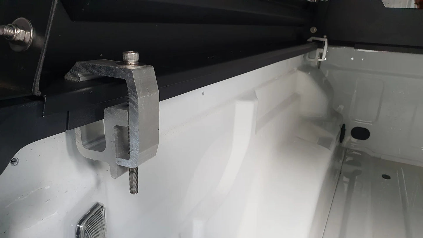 Bodyline - Jeep Gladiator DC 2020+ BLACK TITAN HYBRID CANOPY - Stainless Steel Alloy Modular