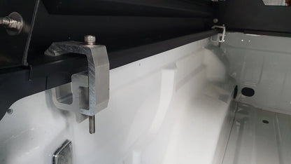 Bodyline - Jeep Gladiator DC 2020+ BLACK TITAN HYBRID CANOPY - Stainless Steel Alloy Modular