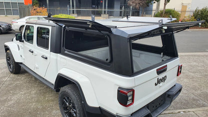 Bodyline - Jeep Gladiator DC 2020+ BLACK TITAN HYBRID CANOPY - Stainless Steel Alloy Modular