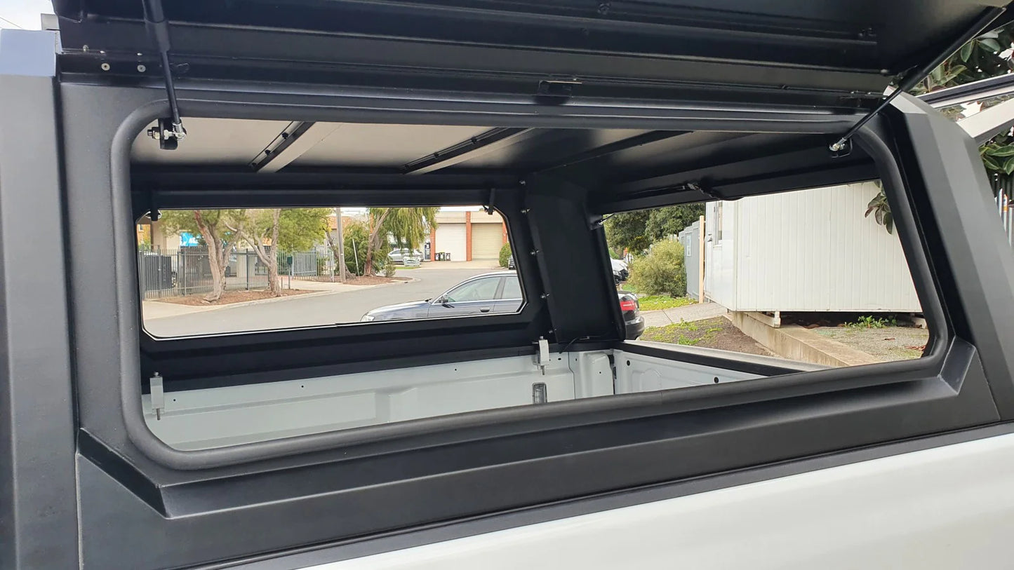 Bodyline - Jeep Gladiator DC 2020+ BLACK TITAN HYBRID CANOPY - Stainless Steel Alloy Modular