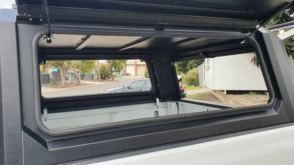 Bodyline - Jeep Gladiator DC 2020+ BLACK TITAN HYBRID CANOPY - Stainless Steel Alloy Modular
