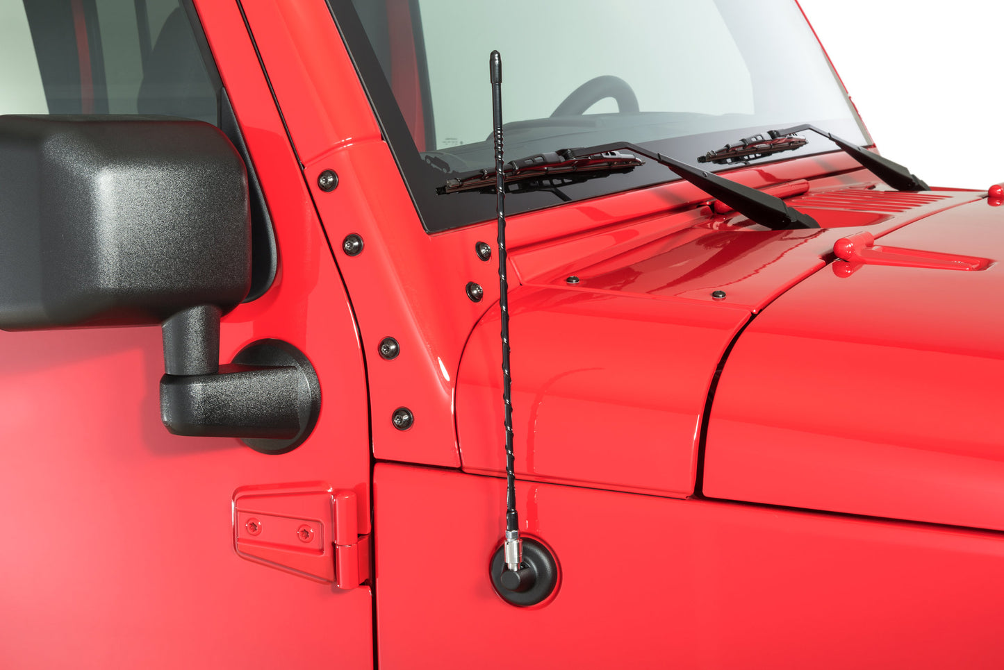 Quadratec - 16" Hi Performance AM/FM Stubby Antenna/Aerial  for 07-23 JL, JK Jeep Wrangler  and JT Gladiator