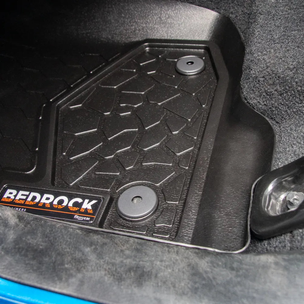 JT Gladiator Floor Liners by Bedrock - 1st / 2nd Row Set