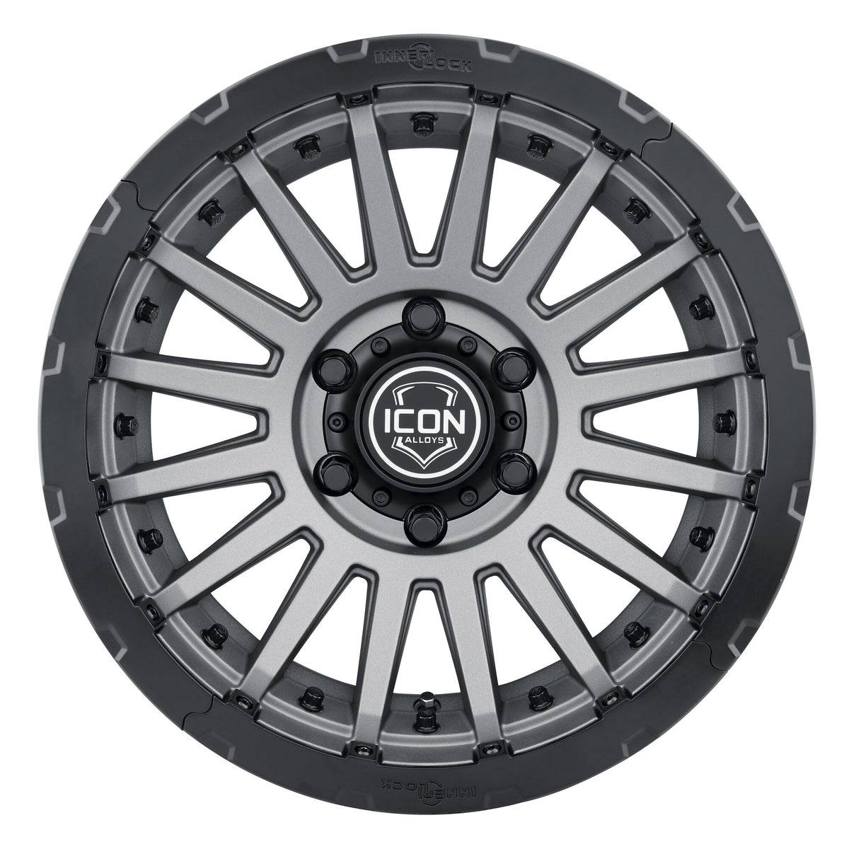 ICON Alloys Recon Pro Wheel in Charcoal for 07-24 Jeep JK, JL &amp; Gladiator JT