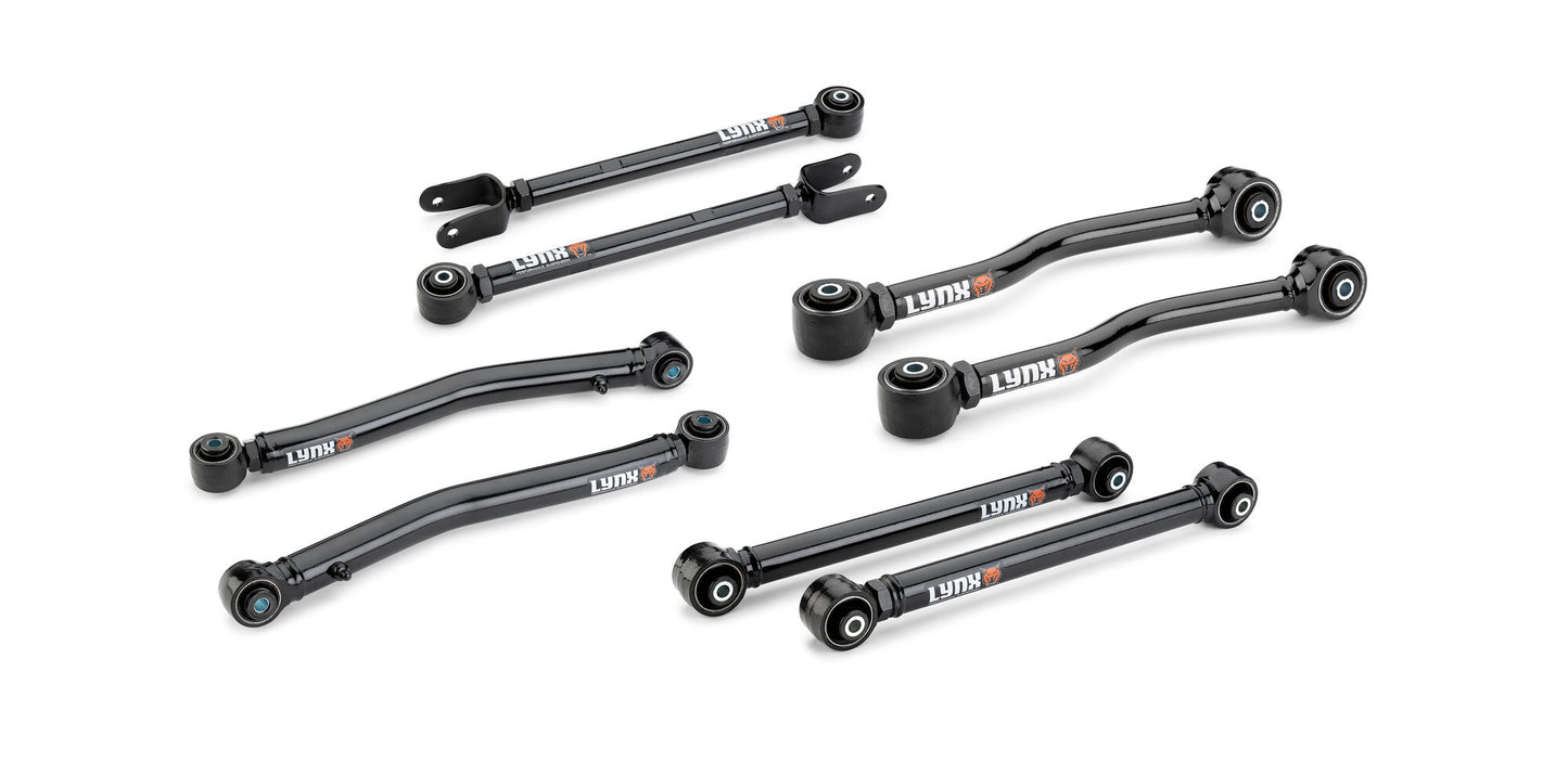 Lynx Front & Rear Control Arm Kit for 18-26 Jeep Wrangler JL