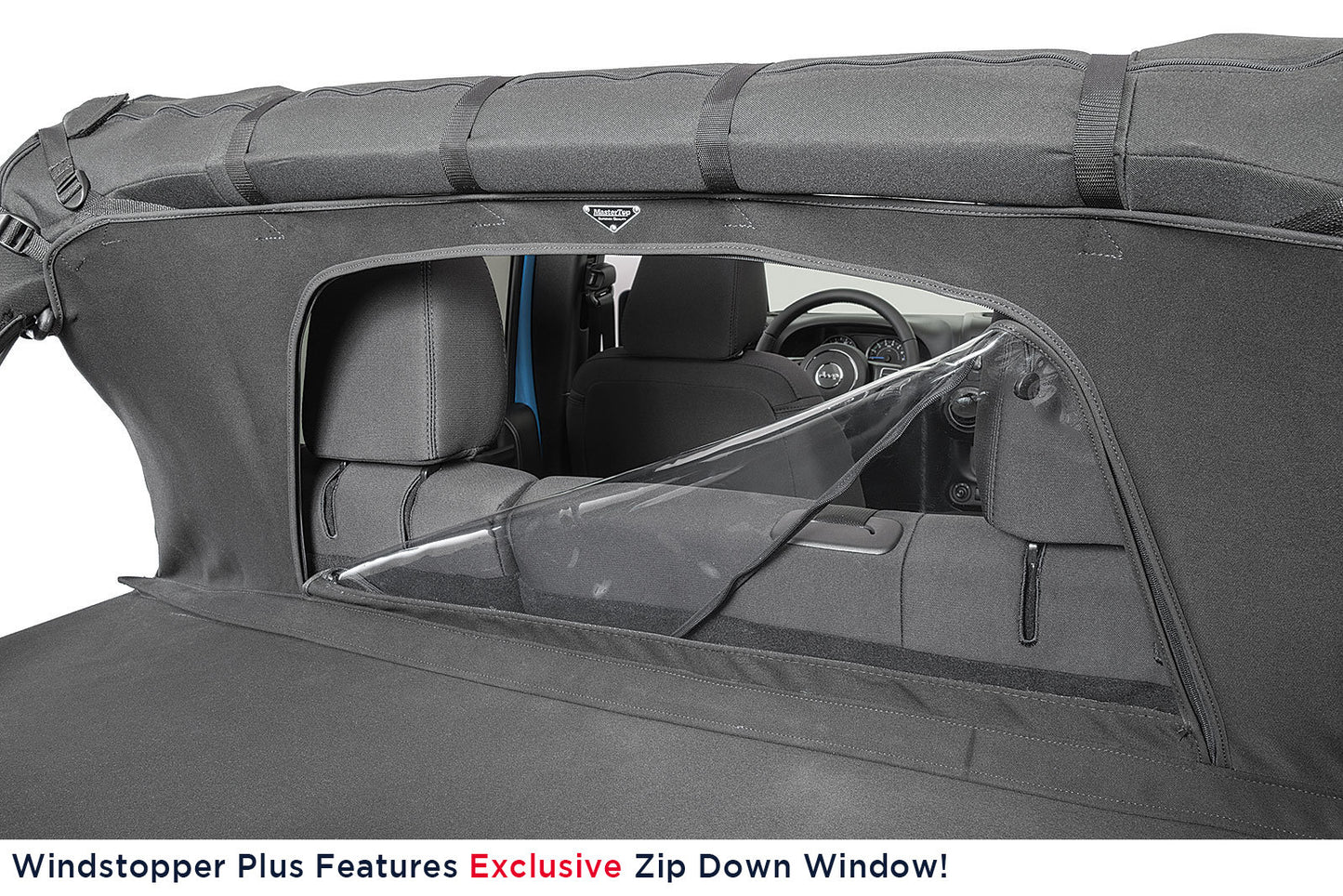 MasterTop Ultimate Summer Combo Tops in MasterTwill® Fabric for JKU 07-10 model years with Factory Softop Hardware