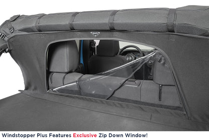 MasterTop Ultimate Summer Combo Tops in MasterTwill® Fabric for JKU 07-10 model years with Factory Softop Hardware