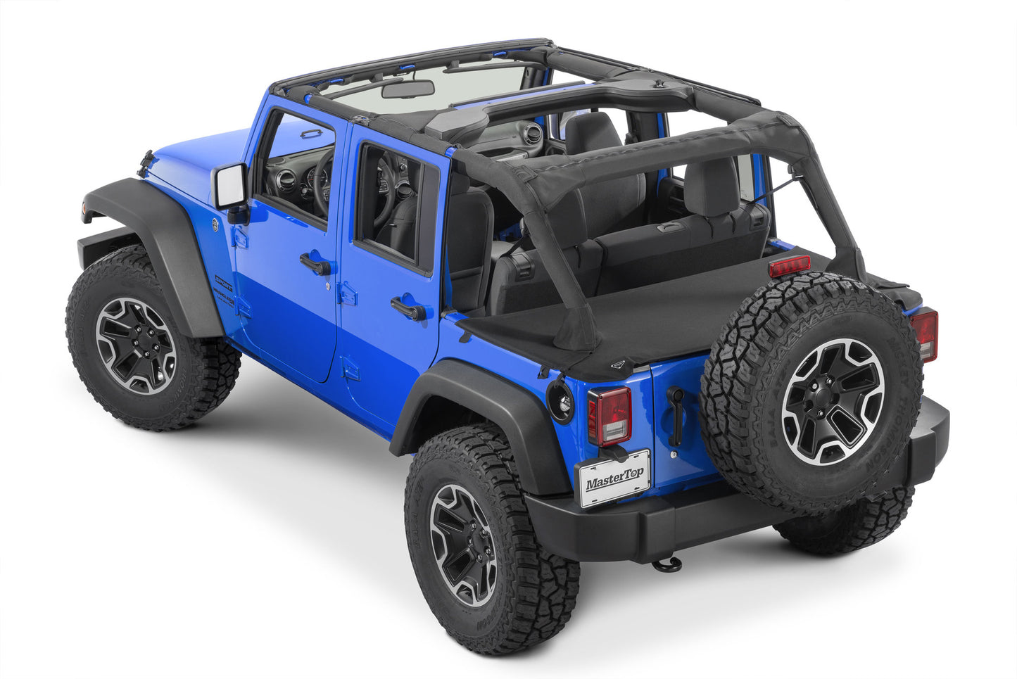 MasterTop Ultimate Summer Combo Tops in MasterTwill® Fabric for JKU 07-10 model years with Factory Softop Hardware