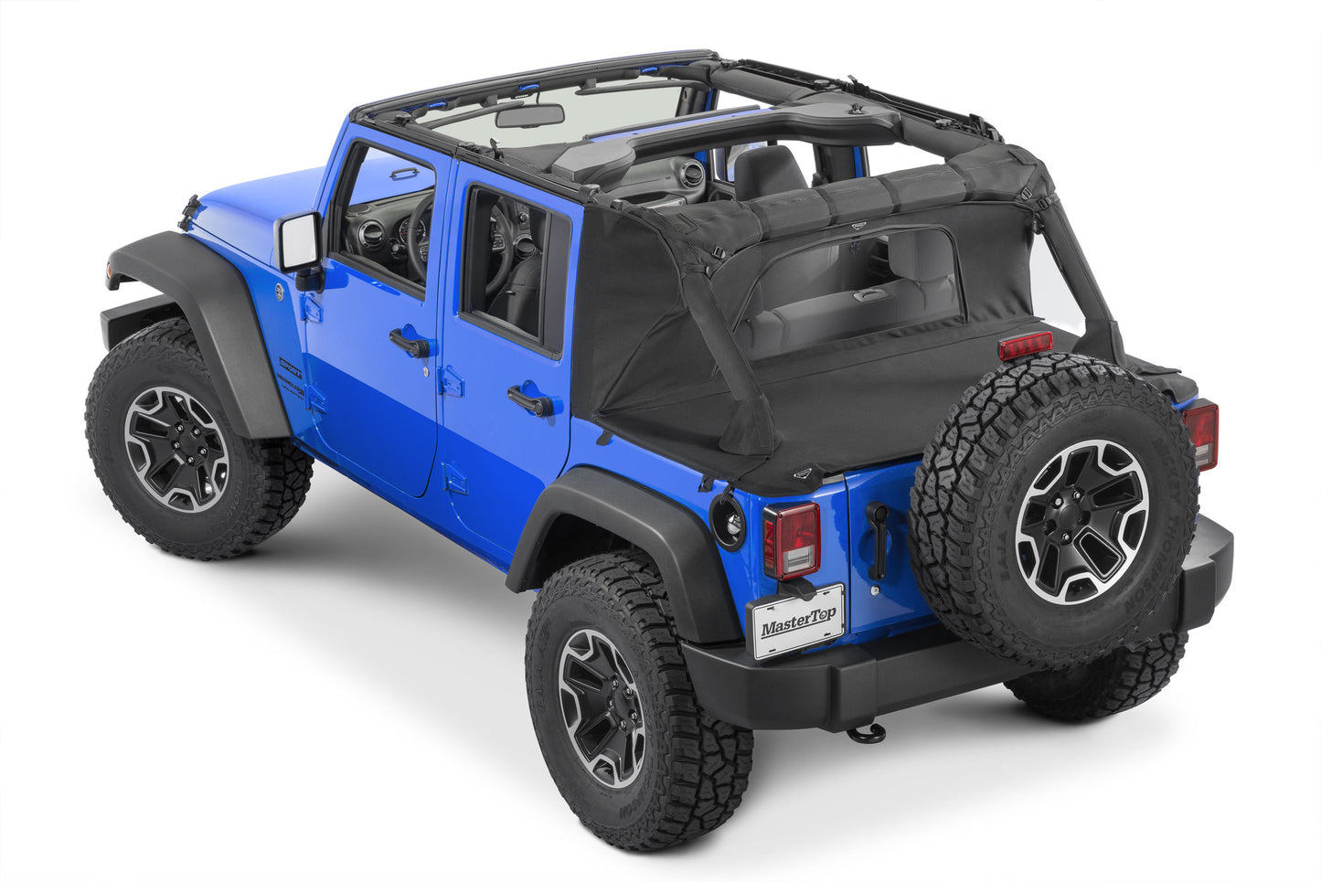 MasterTop Ultimate Summer Combo Tops in MasterTwill® Fabric for JKU 07-10 model years with Factory Softop Hardware