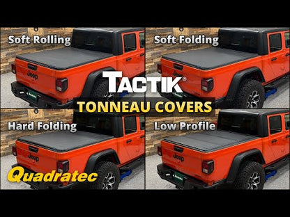 EZ-Hard Panel Tri-Fold with Vinyl Outer Layer Tonneau Cover for 20-25 Jeep Gladiator JT
