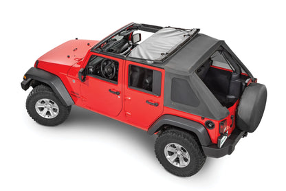 QuadraTop Adventure Top S Soft Top in Black Diamond Fabric for 07-18 Jeep Wrangler JK Unlimited 4-Door
