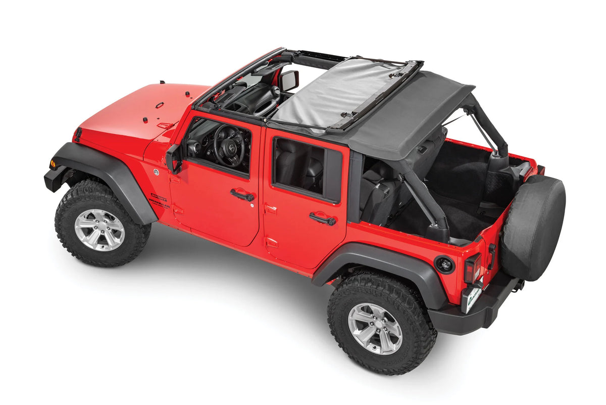 QuadraTop Adventure Top S Soft Top in Black Diamond Fabric for 07-18 Jeep Wrangler JK Unlimited 4-Door