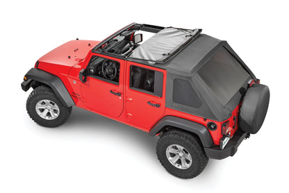 QuadraTop Adventure Top S Soft Top in Black Diamond Fabric for 07-18 Jeep Wrangler JK Unlimited 4-Door