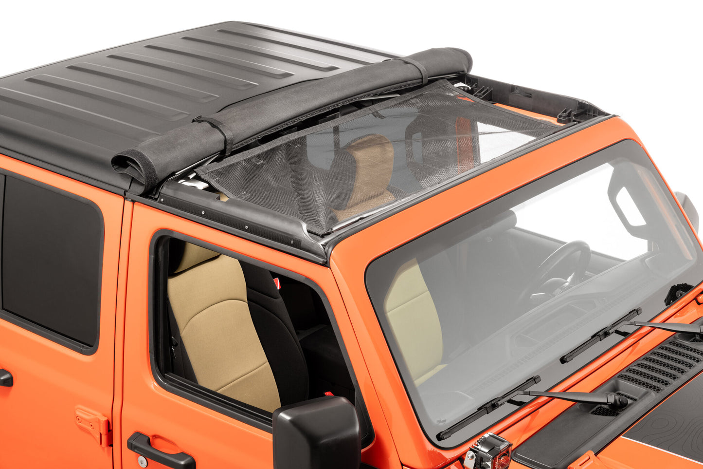 QuadraTop Skylite Roll Top for Hardtop in Twill for 19+ Jeep Wrangler JL & Gladiator JT