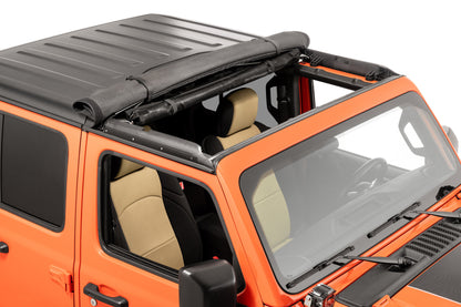 QuadraTop Skylite Roll Top for Hardtop in Twill for 19+ Jeep Wrangler JL & Gladiator JT