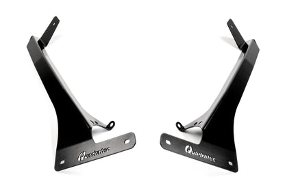 Quadratec - Windscreen Light Bar Brackets w/ A-Pillar Light Mounts for JL Wrangler & JT Gladiator
